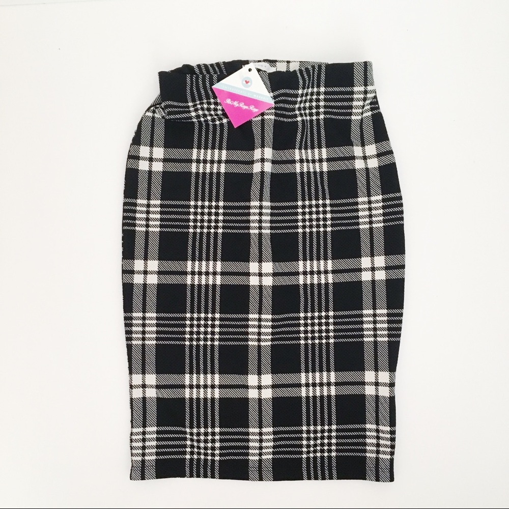 NWT Markkit plaid skirt